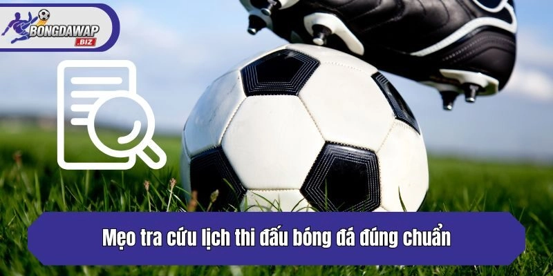 Mẹo tra cứu lịch thi đấu bóng đá đúng chuẩn